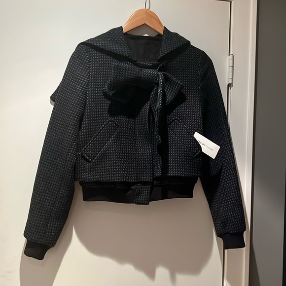 See by chloe wool tweed bomber w split hood - Picture 1 of 8